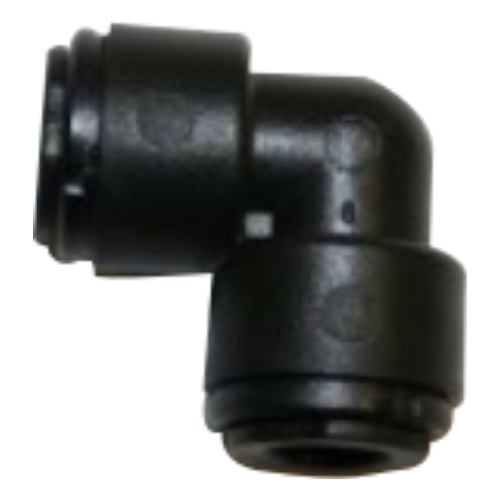 ANGLE CONNECTOR, 8MM BLACK